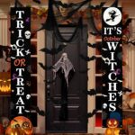 Witches Front Porch Banners for Halloween Porch Decor