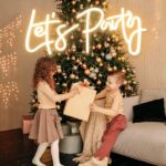 Super Large Lets Party Neon Sign for Party Decor