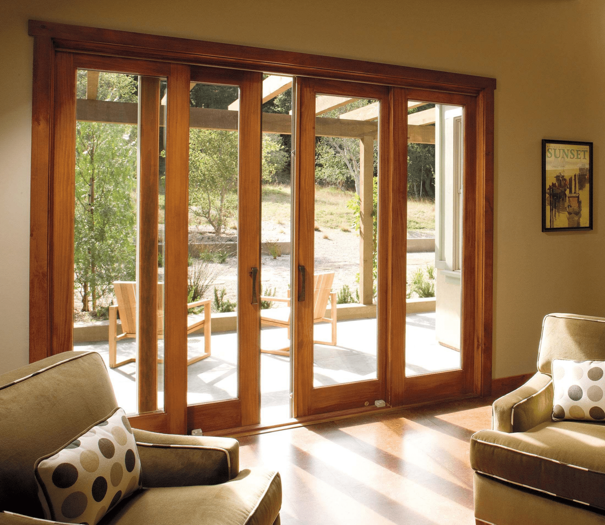 10 Exquisite Wooden Sliding Door Designs for Your Living Room - Decorat