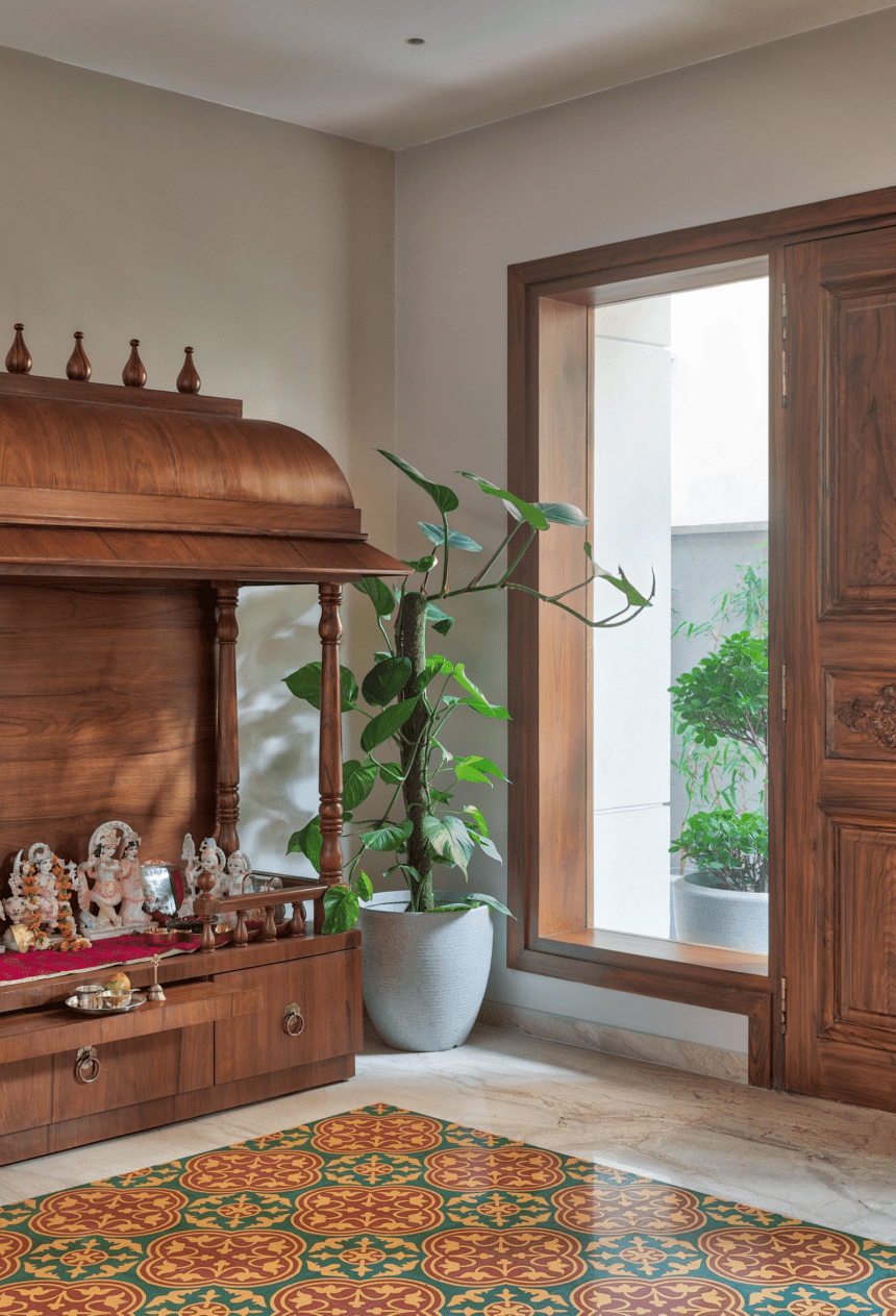 Divine Entryways: Elegant and Minimal Pooja Room Door Design Ideas ...