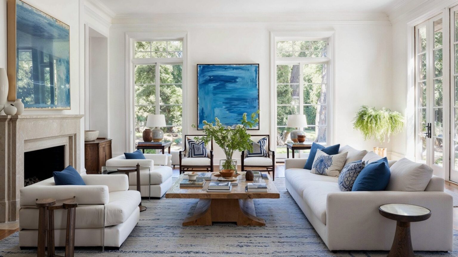 blue room decor