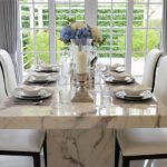 marble dining table set