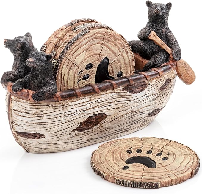 Cabin Obsession Bear Coasters