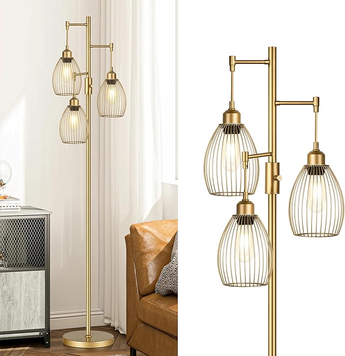 Gold Floor Lamps for Living Room