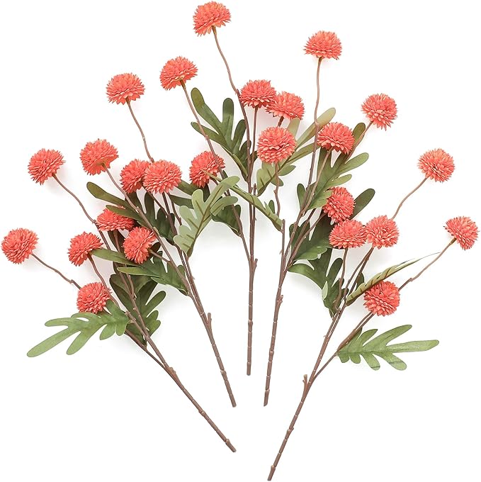 Orange Silk Artificial Flowers