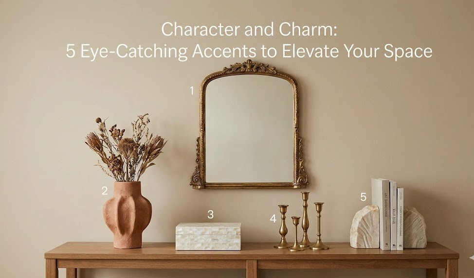 A digA digital mood board graphic featuring a collection of diverse home accents, overlaid with Pinterest engagement metrics and an eCommerce conversion funnel.ital mood board graphic featuring a collection of diverse home accents, overlaid with Pinterest engagement metrics and an eCommerce conversion funnel.
