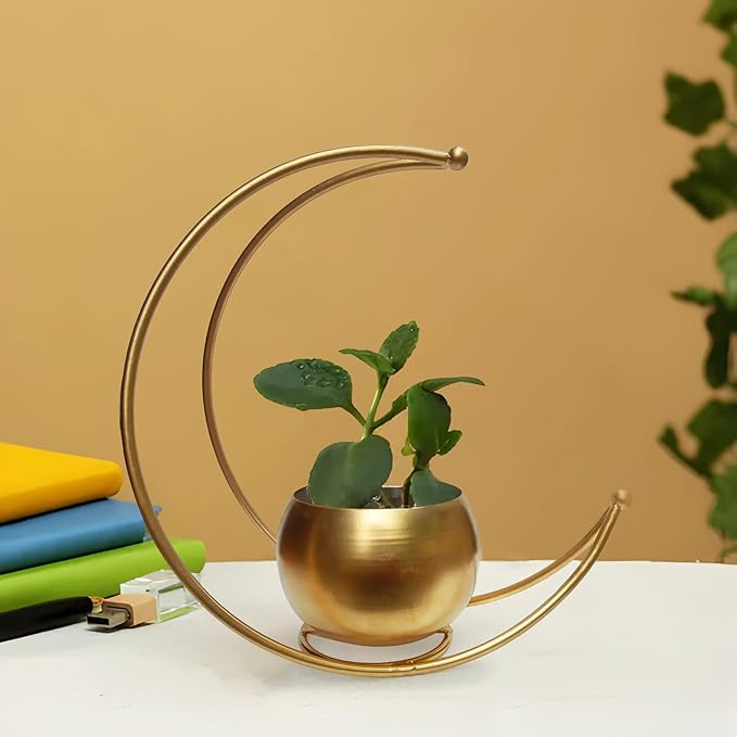 Geometric Metal Flower Vase