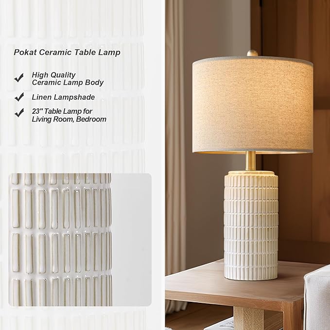  Ceramic Table Lamp Set