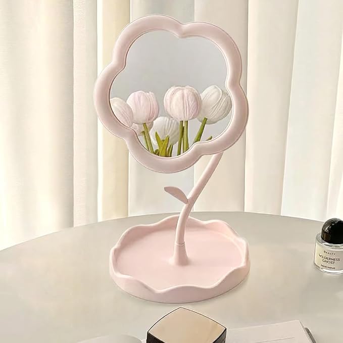 Flower-Shaped Makeup Mirro