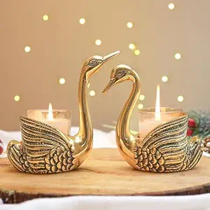 Aluminium Pair of Swans 