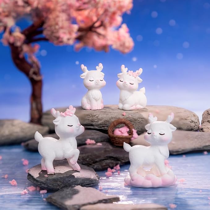  Miniatures Set Cute Deer 