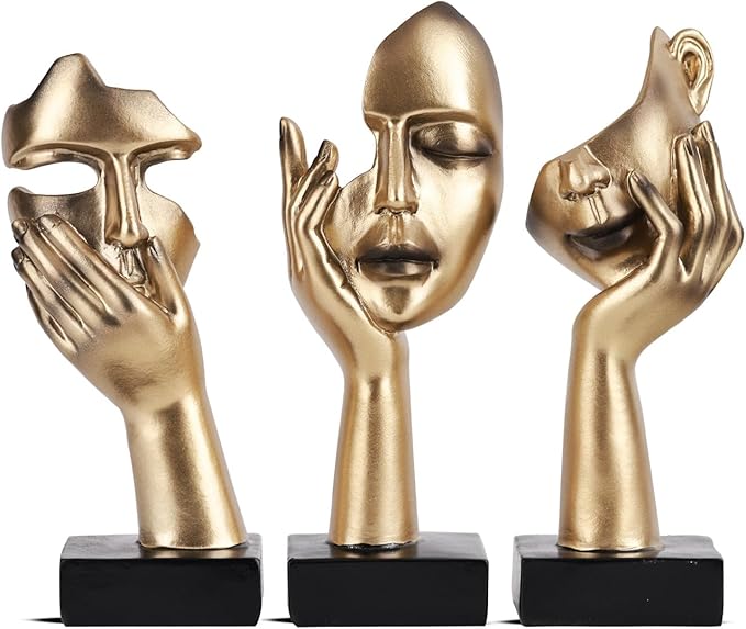 3 Pcs  Small Statue Set 
