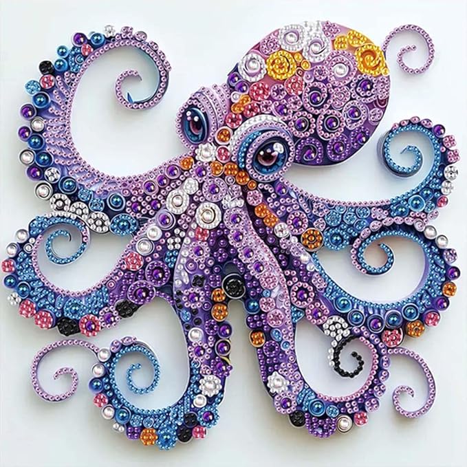  Purple Octopus DIY Paint 