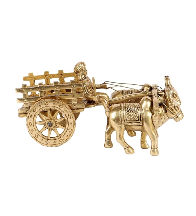 Brass Bullock Cart Showpiece