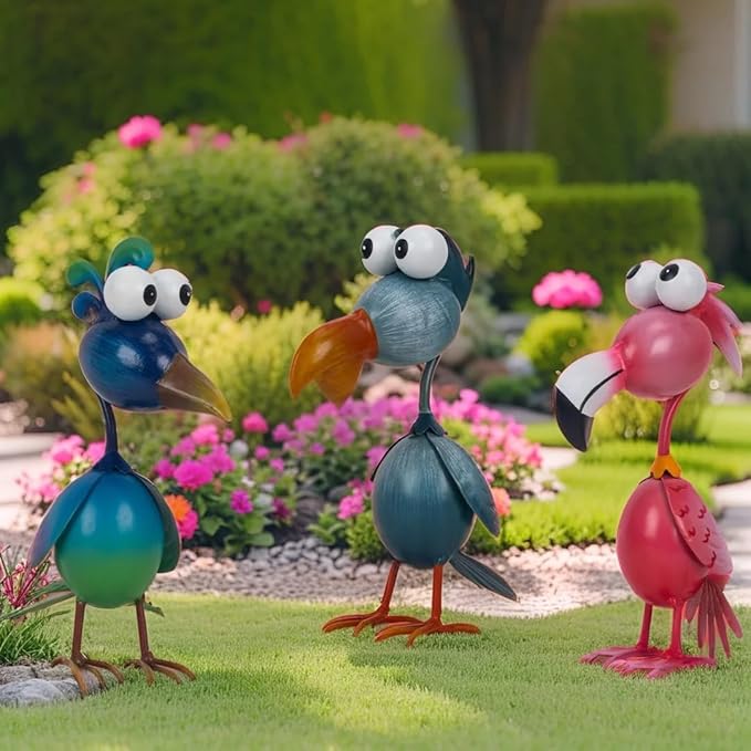 Outdoor Metal Bird Yard