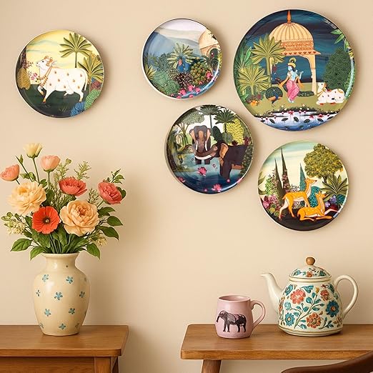 Dwarkadhish Pichwai Wall Plates