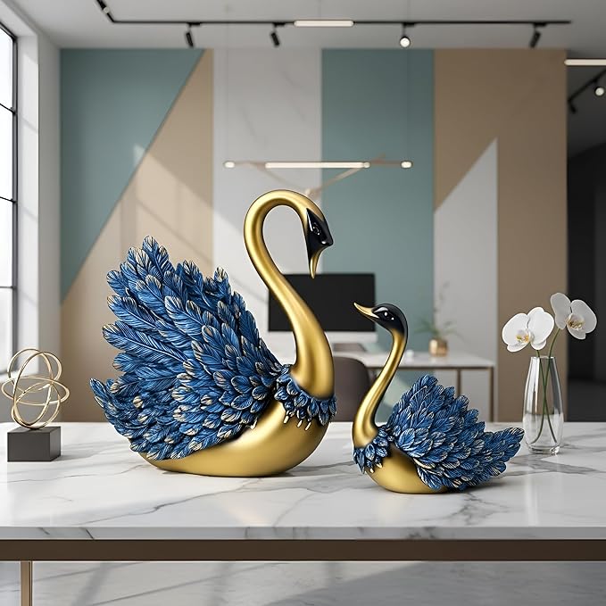 Swan Pair Home Decor