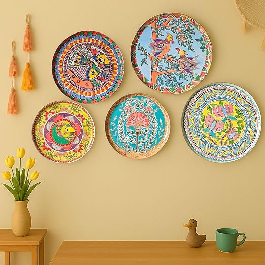  Madhubani Wall Plates 
