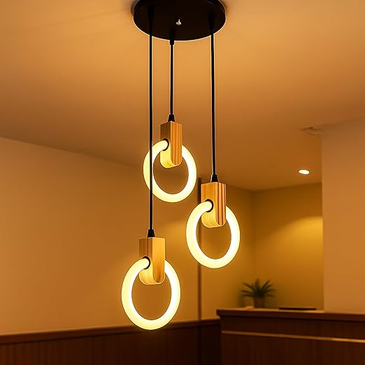 3-Ring LED Pendant Light