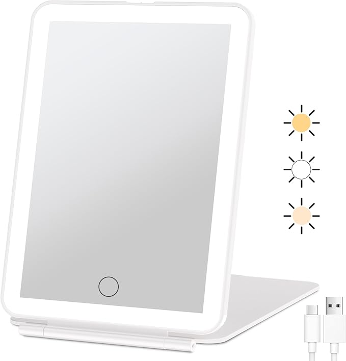 Rechargeable Travel Makeup Mirror 
