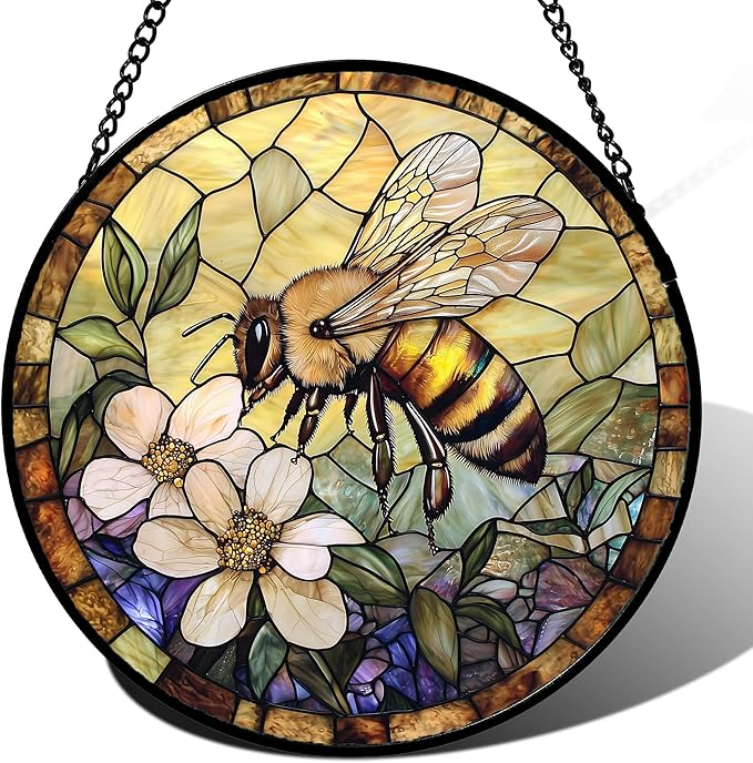 Yellow Flower Sun Catcher for Window 