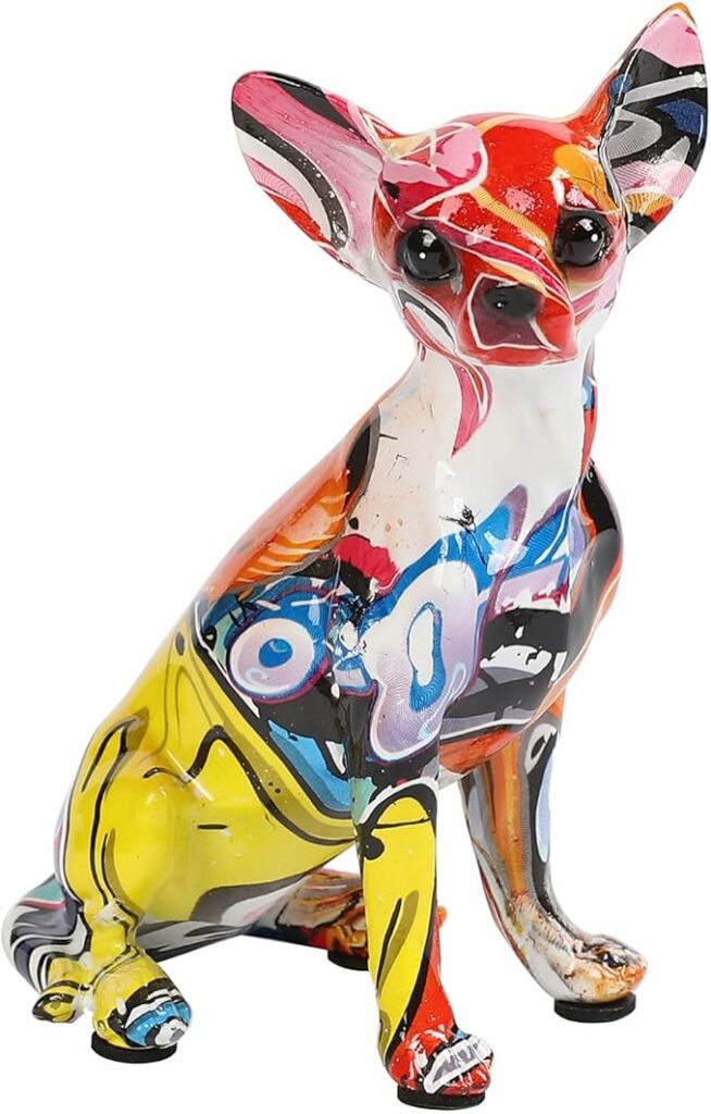 Statue Colorful Dog