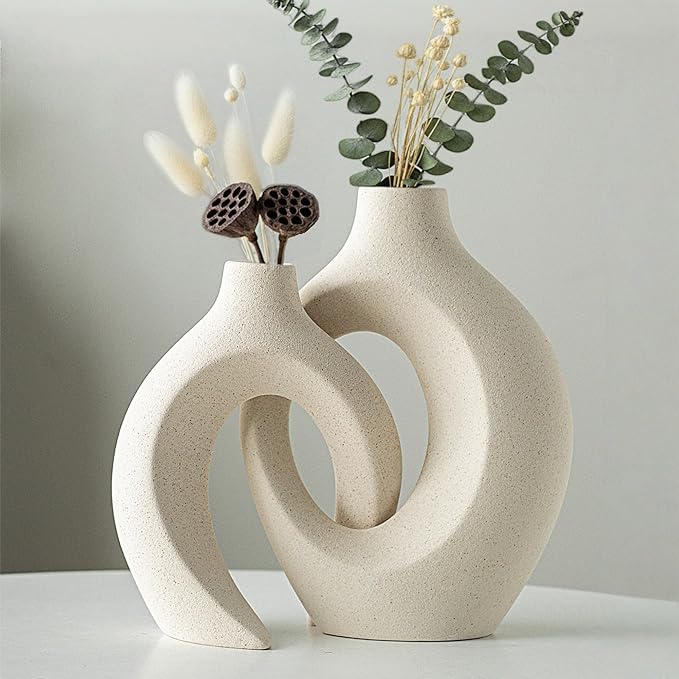 Hollow Ceramic Vase 