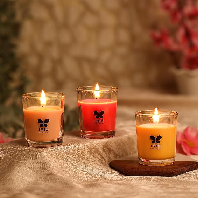 Shot Glass Candle Set of 3