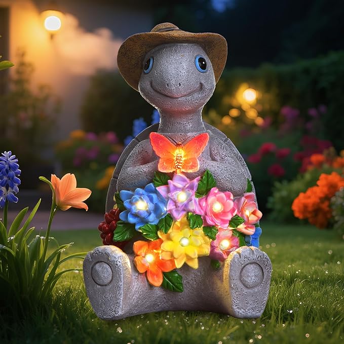 Solar Turtle Garden Decor