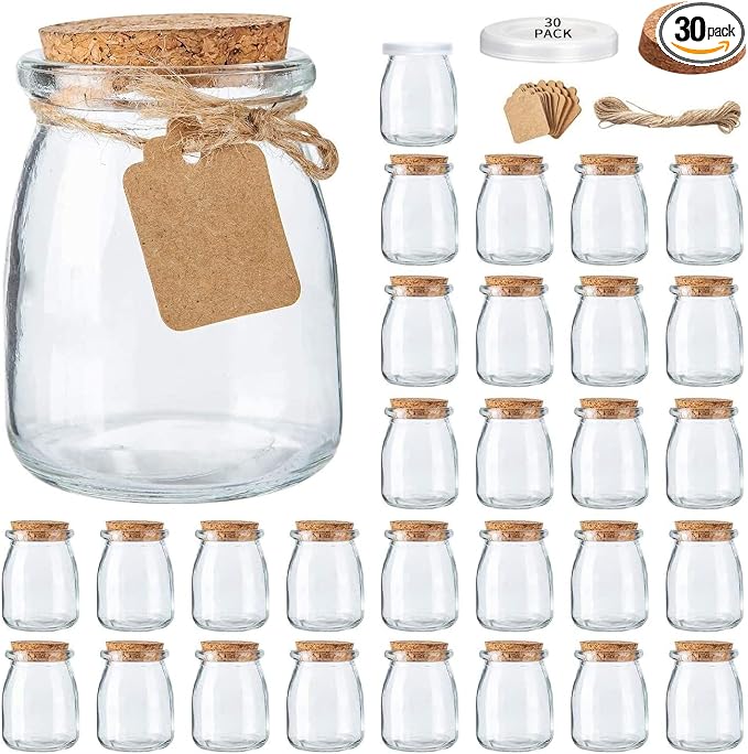 7 oz Glass Jars with Lids