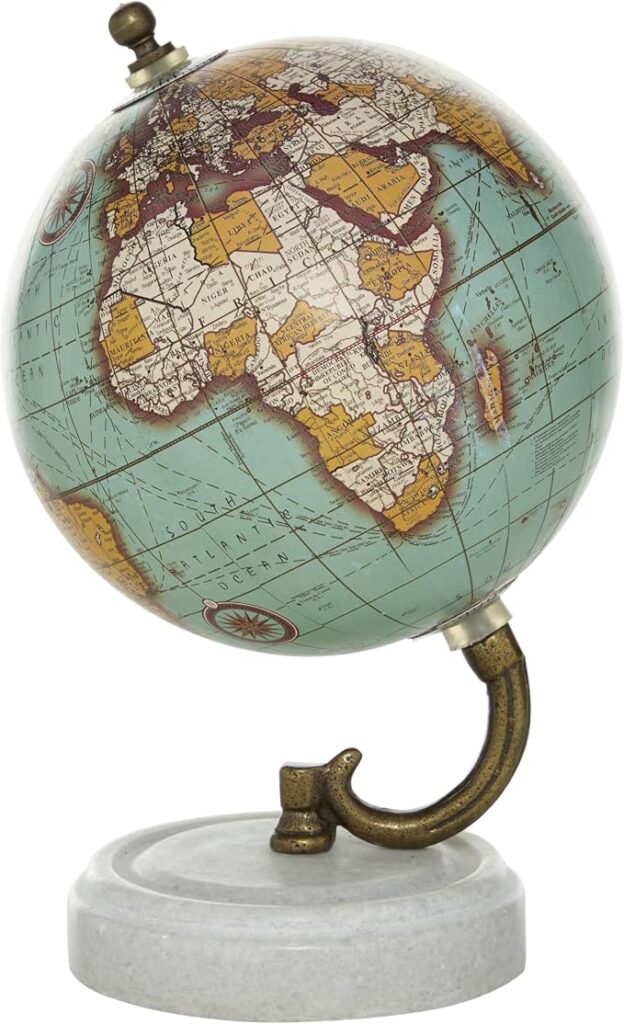 Marble World Map Globe
