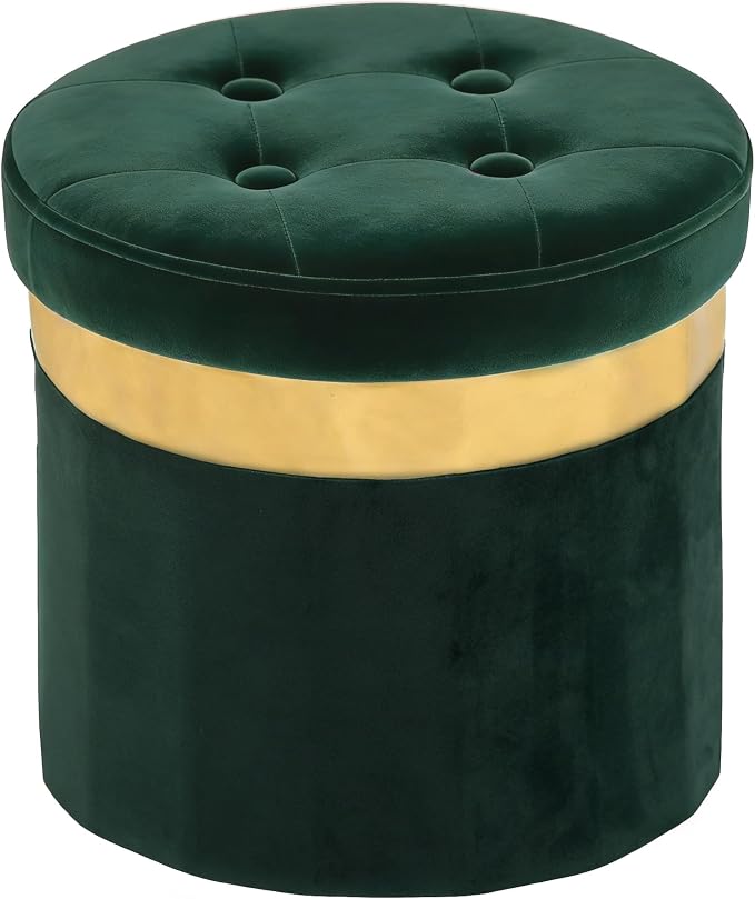 Folding Round Ottoman
