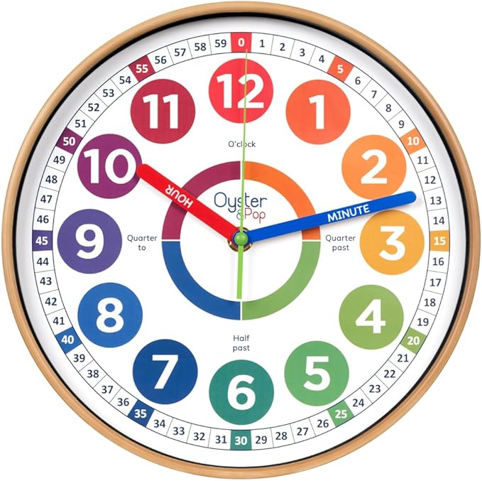 Oyster&Pop Kids Wall Clock