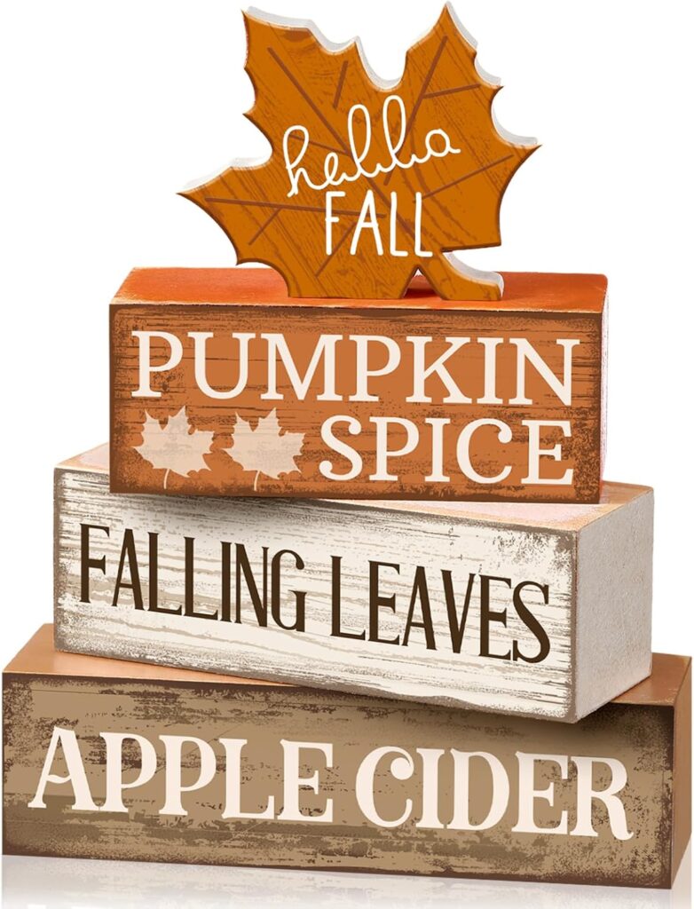 Moucuny 4 Pcs Fall Decor 