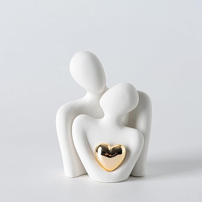 Mini Hugging Couple Statue