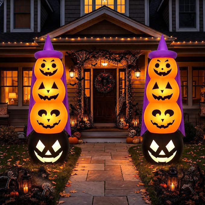 Pumpkin Witch Yard Decor