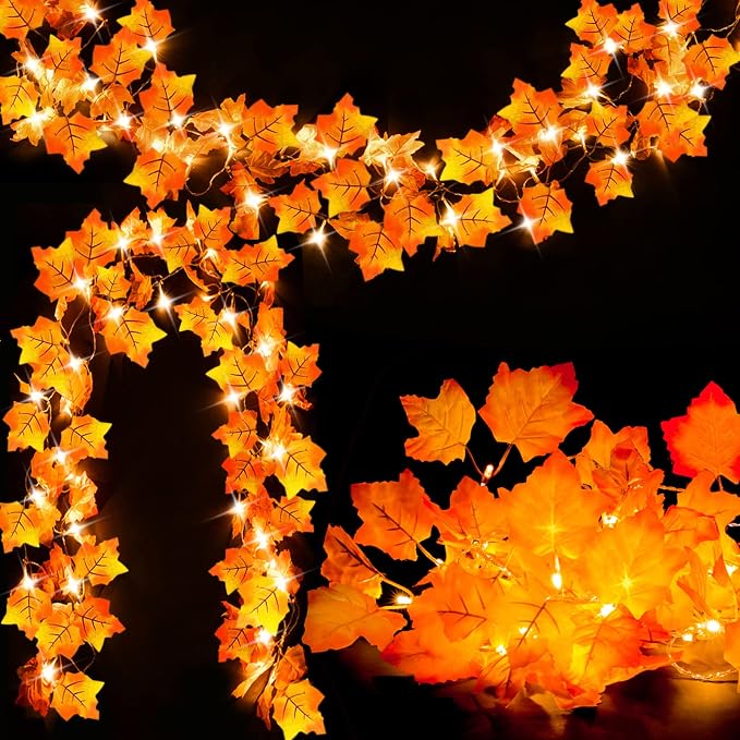 Lighted Fall Garland
