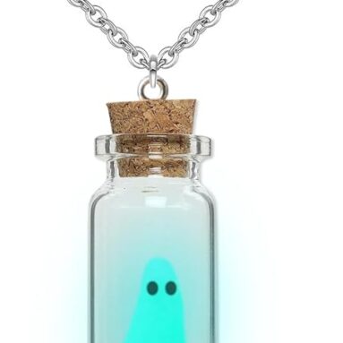 A Ghost Necklace Ghost in A Bottle Pendant