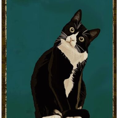 Tuxedo Cat Wall Decor Funny Wall Decor
