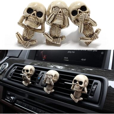 Skull Car Air Fresheners Vent Clips