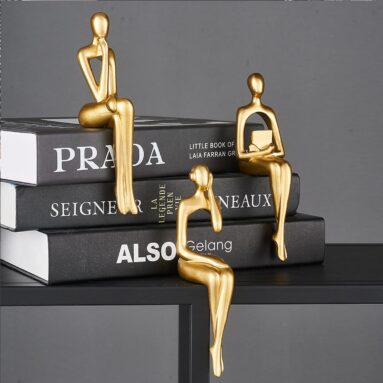 Gold Statue Home Decorations for Living Room