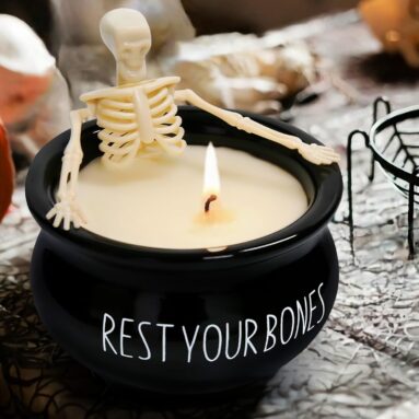 Halloween Skeleton Candles