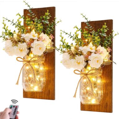 Sconces Mason Jar Sconces Handmade Wall Art Hanging Design