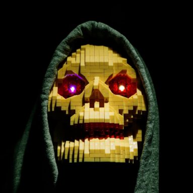 Skull Head Micro Mini Building Set