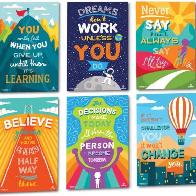 Inspirational Growth Mindset Wall Paintings