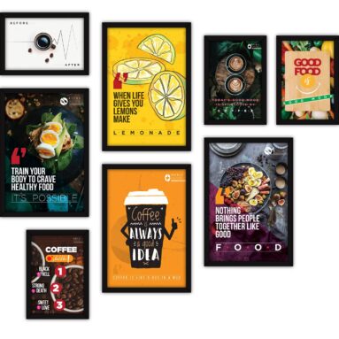 Glass Food Quote Posters