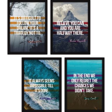 Motivational Quotes Wall Painting
