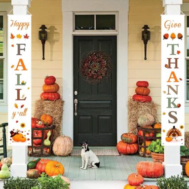 Happy Fall Y’all & Give Thanks Porch Banners
